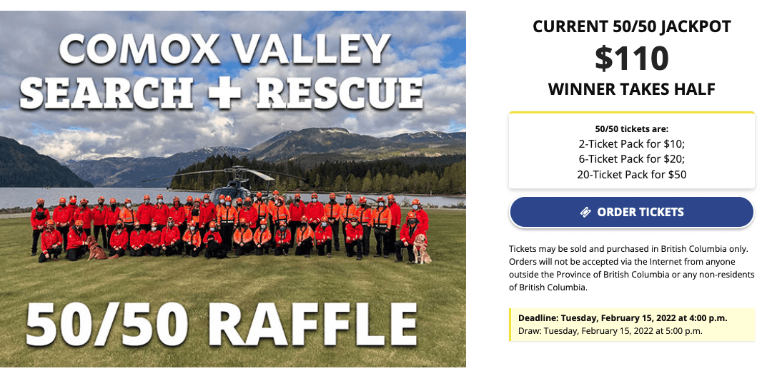 CVGSAR 50/50 raffle!